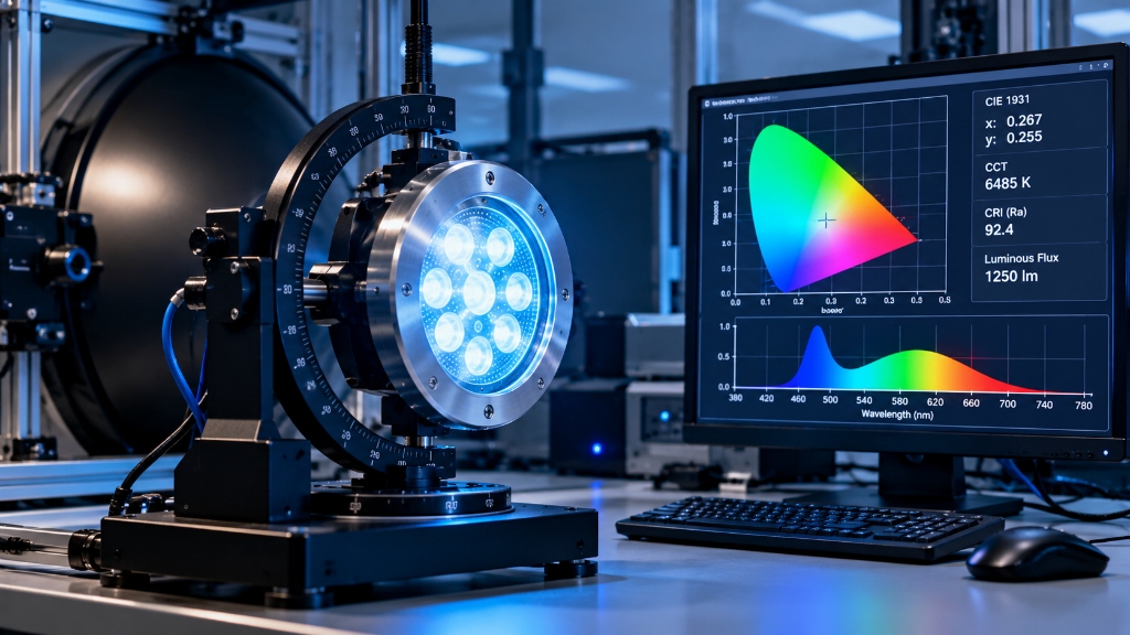 Spectrophotometric Color and Chromaticity Calibration Audit